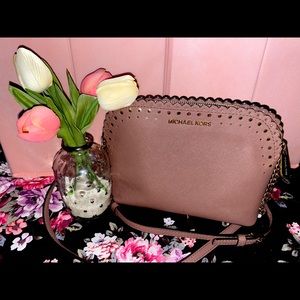 Michael Kors Cindy Dome scalloped crossbody